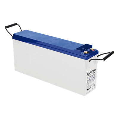 Batería de Ciclo Profundo AGM-VRLA / 12V 100Ah (10h) / Placas Gruesas Alta Densidad / Carcasa Ignífuga UL94-V0 / Terminal M8 / Baja Autodescarga / 1620A Cortocircuito