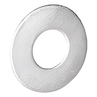 Arandela plana galvanizada de 1/4", acabado Electro Zinc