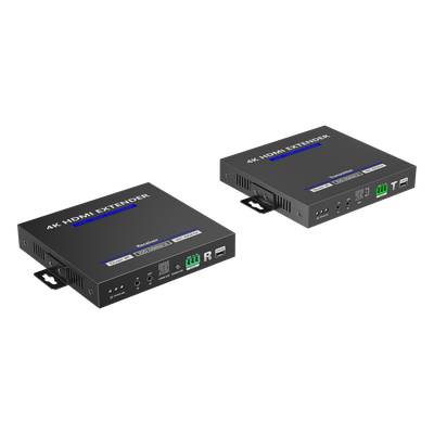 KIT EXTENSOR HDMI 4K@60HZ sobre IP GIGABIT | IPCOLOR | 100m en Conexión Uno a Uno |  Salida Loop | IR Bi-Direccional | RS232 | ARC | CERO LATENCIA | Soporta conexión Uno a Muchos/Switch en Cascada