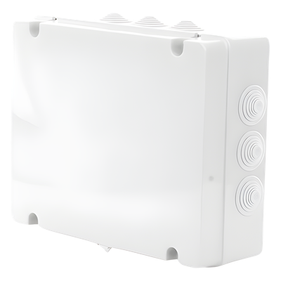Caja Estanca de PVC Para Derivación y Conexión, 12 Entradas, Tapa Atornillada, 380x300x120 mm (Área interna), Uso Exterior IP55, Material que no Propaga el Fuego y Libre de Hálogenos - Imagen 4