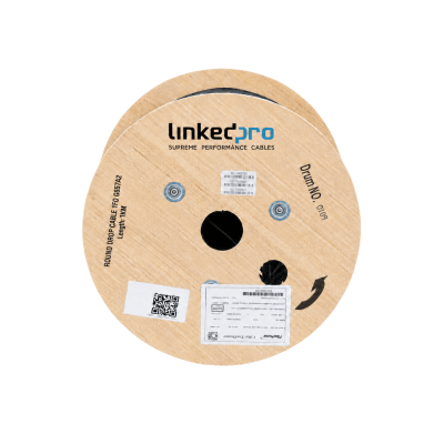Cable de Fibra Óptica Drop / Monomodo G.657A2 / 1 Hilo / 3 mm / 1 km / LSZH / Aéreo y Ducto