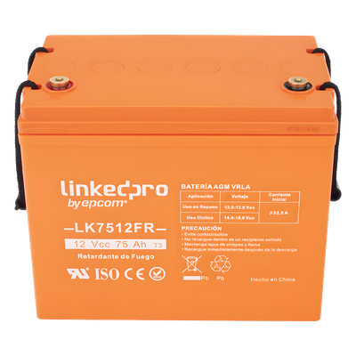 Batería de respaldo 12 V | 75 Ah | AGM | Certificada UL94-V0 Retardante a la Flama | Especial para Seguridad Electrónica | UPS | Sistemas de Emergencia | Vida útil 5 años | Terminales T3 - Imagen 4
