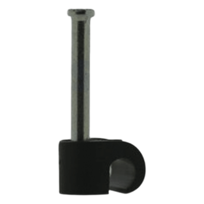 Grapa negra para Fibra óptica redonda de 3 mm (100pzs) (3101-00400)