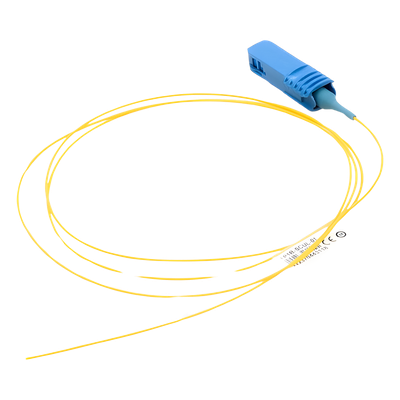 Pigtail de Fibra Óptica SC/UPC Simplex, Monomodo OS1/OS2 XGLO, OFNR, Color Amarillo, 1 Metro (3.28 Pies) - Imagen 4