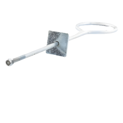 Ancla de Losa o Pared de 63-65 cm. de 13 cm diámetro de argolla. Galvanizado Electrolítico.