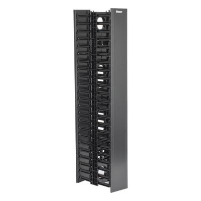 Organizador Vertical NetRunner, Doble (Frontal y Posterior), de 22.5 UR, 4.9in de Ancho, Color Negro - Imagen 3