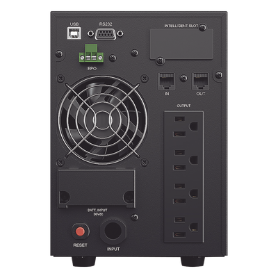 UPS de 1000 VA/900 W, Online Doble Conversión, Entrada 120 Vca NEMA 5-15P, Onda Senoidal Pura, Tipo Torre, Con 4 Tomas NEMA 5-15R - Imagen 4