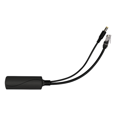 Splitter PoE / IEEE 802.3af/at / 30W / Puerto Gigabit / Salida DC 12V 2A / Indicadores LED / 95x26x20 mm (3.74x1.02x0.79 in)