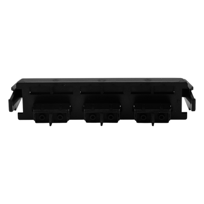 Placa Acopladora de Fibra Óptica Quick-Pack, Con 3 Conectores SC Duplex (6 Fibras), Negro - Imagen 3