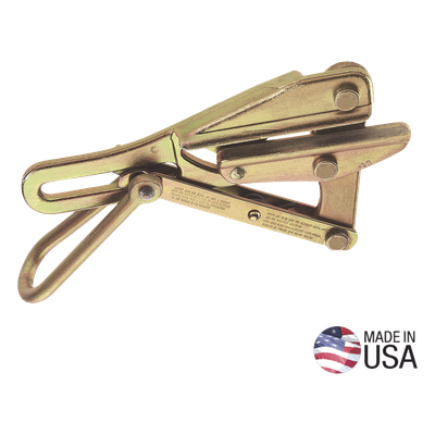 Tensor Grillo tipo Chicago™ para Cable Desnudo (ACSR, AAC, Cobre), de 19 a 22 mm (0.74" a 0.86"). Carga Máxima Segura: 8000 lb (3629 kg).