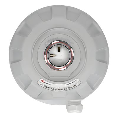 Adaptador TwistPort de metal para tablillas MikroTik modelos RBM11G, RB91x, RB71x y RB411L rango de operación 5180-6400 MHz - Imagen 7