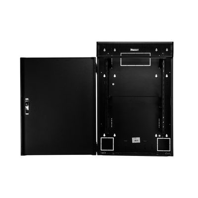 Gabinete de Montaje en Pared TrueEdge™, Con 6 UR para Equipo Activo y 6 UR para Paneles de Parcheo, Fabricado en Acero, Color Negro - Imagen 3