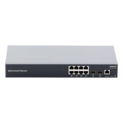 Switch Gigabit Administrable / 8 puertos 10/100/1000 Mbps + 2 Puertos SFP Uplink / Compatible con GWN Cloud. - Imagen 4