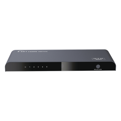 Switch Conmutador HDMI de 5 entradas a 1 salida / 4K @ 60Hz / HDMI 2.0 / HDCP 2.0 / HDMI 3D / Soporta audio estándar, DSD (Direct Stream Digital) y HD (HBR) / Diferentes modos de conmutación, Manual, Control Remoto y RS232. - Imagen 3