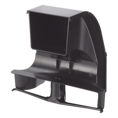 Bajada Para Canaleta FiberRunner™, Uso con Medidas 4x4, 6X4, 12X4, o 24X12, Con Reducción a 4X4, Color Negro