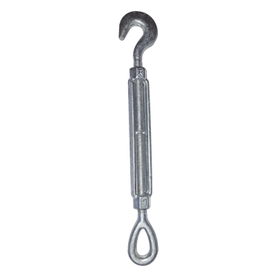 Tensor de 1/2" x 6" Acero Forjado OJO-GANCHO Galv. Inmersión en Caliente (Carga Max. 1500 Lbs).