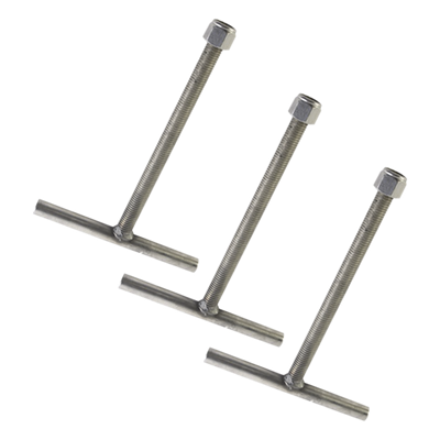 Ancla para Base de Torre / Tubo 1 1/16' (19.3 mm) / Acero ASTM-36 Galvanizado / Diseño Modular 3 Piezas / 92.3 cm Altura / 3.03 ft x 2.79 ft x 3.28 ft