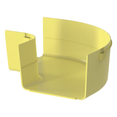 Ángulo Recto a 90º Horizontal, Para Canaletas FiberRunner™ 6X4, Color Amarillo - Imagen 4