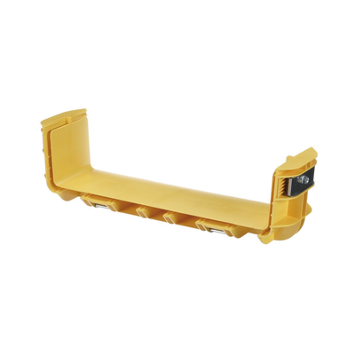 Union Recta "Cople", Para Canaleta FiberRunner™ 12X4, Color Amarillo - Imagen 4