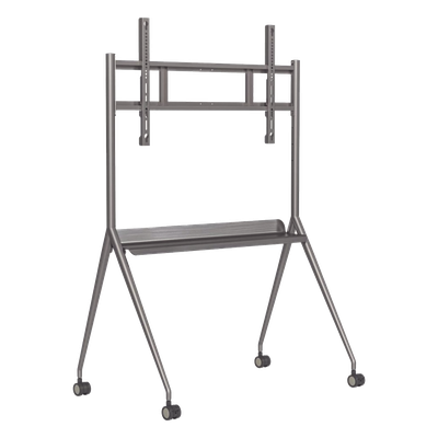 Montaje de Piso Móvil para Pantallas de 55"  hasta 75" / Compatible con VESA / Incluye Soporte para la Pantalla