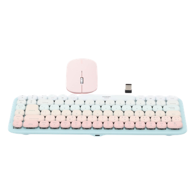 Paquete de Teclado y Mouse | 85 teclas en Español | Bluetooth y 2.4GHz | Mouse Ambidiestro | Sensor de DPI ajustable | Efectos de Iluminación del Teclado | Amplia compatibilidad | Color Rosa. - Imagen 5