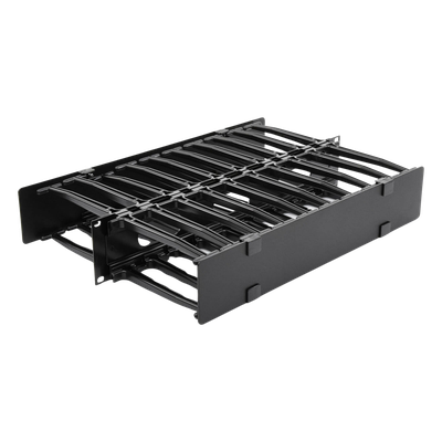 Organizador de Cable Horizontal RouteIT, Doble, Para Rack de 19in, 6in de profundidad, 2UR - Imagen 6