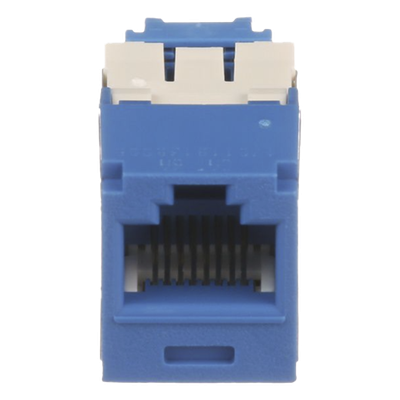 Conector Jack RJ45 Estilo TG, Mini-Com, Categoría 6A, de 8 Posiciones y 8 Cables, Color Azul - Imagen 4