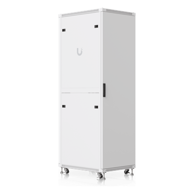 UACC Rack Cabinet 42U (600 × 800 mm) – Gabinete de Piso Totalmente Ensamblado con Ventiladores Integrados, Paneles Removibles, Ruedas con Seguro y Puerta Frontal de Vidrio Templado - Imagen 4