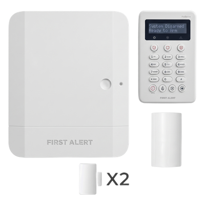 Kit de panel de intrusión híbrido con teclado incluido, 64 zonas (8 cableadas más 56 inalámbricas PROSiX), IP integrado y compatibilidad Total Connect 2.0