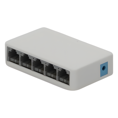 Switch NO Administrable / Para escritorio / 5 puertos 10/100 Mbps / Diseño Compacto / Plug and Play - Imagen 6
