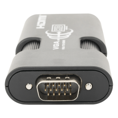 MINI Adaptador de VGA a HDMI / Resolución 1920x1080 @ 60Hz / Jack de audio de 3.5mm / Soporta alimentacion por Micro USB - Imagen 3