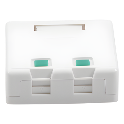 Caja de Pared con 2 Puertos Keystone, No Incluye Jacks - Imagen 4
