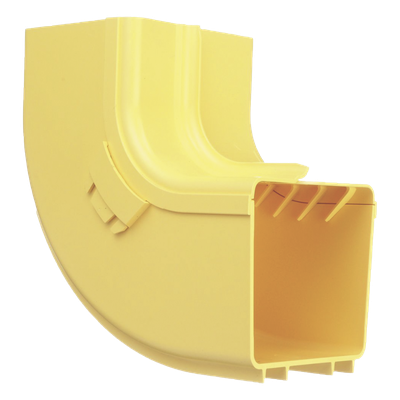 Bajada Vertical Interior de 90º con Tapa, Para uso con Canaletas 4X4 FiberRunner™, Color Amarillo - Imagen 3