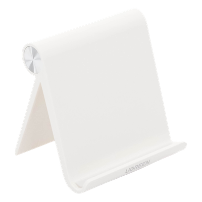 Soporte de Escritorio para Telefono Celular / Ajustable de 0° a 100° / Goma Antiarañazos / Antideslizante / Amplia Compatibilidad con dispositivos de 4'' a 7.9'' / Plegable / ABS / Color Blanco - Imagen 6