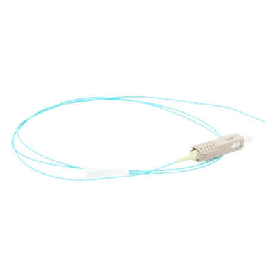 Pigtail de Fibra Óptica LC Simplex, Multimodo OM3 XGLO 50/125, OFNR, Color Aqua, 1 Metro (3.28 Pies) - Imagen 5