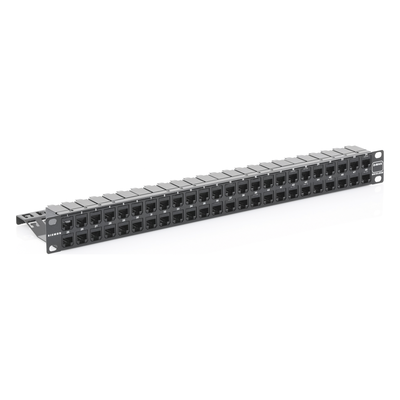 Patch Panel Z-Max de 48 Puertos, Blindado, Precargado con Jacks Categoría 6A, Plano, 1UR - Imagen 4