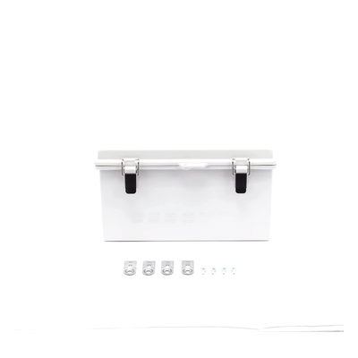Gabinete de Plástico ABS, Uso en Intemperie ip66 (300 x 300 x 180 mm) Cierre por Broche Inoxidable y Permite Cerrado con Candado y Llave (Perno 5mm) No Incluido - Imagen 8