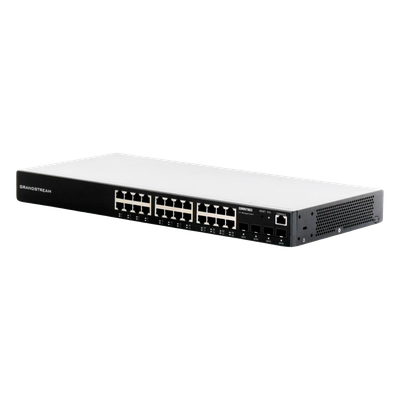 Switch Gigabit Administrable / 24 puertos 10/100/1000 Mbps + 4 Puertos SFP Uplink / Compatible con GWN Cloud. - Imagen 3
