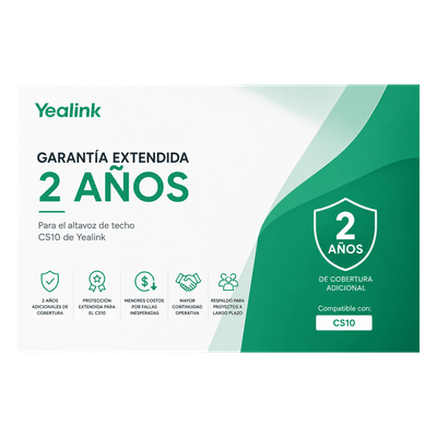 Garantia Extendida de 2 Años para Altavoz de Techo CS10 de Yealink