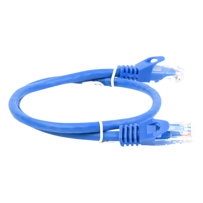 Cable de Parcheo UTP Cat6 - 0.5 Metros (1.64 Pies) - Azul - Imagen 4