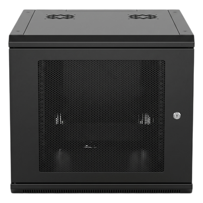Gabinete Rack 19 Pulgadas / 6 Unidades / Montaje Pared / Ventilado / Acero Calibre 20 / Carga 100 Kg / Dimensiones 372x606x636 mm (14.6x23.9x25.0 in) / Puerta Perforada con Candado - Imagen 3