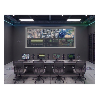 Kit Videowall 3x2 / 6 Pantallas 55" Full HD / Decodificador 16CH 4K / Montaje de Pared / Hikvision
