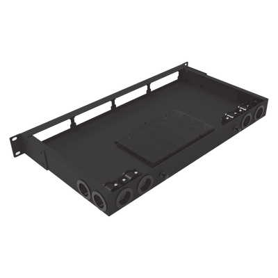 Distribuidor de Fibra Óptica Vacío 19 Pulgadas, Acepta 4 Placas Acopladoras de Linkedpro, Hasta 24 Fibras, 1UR, Incluye Charola de Empalme - Imagen 4