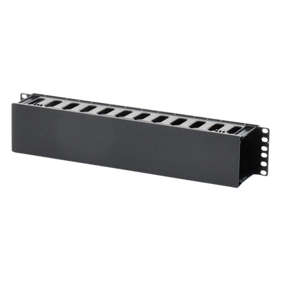 Organizador de Cables Horizontal de 2U para Rack de 19", Fabricado en Polímero Resistente a Deformaciones y Rayones - Imagen 3