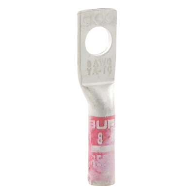 Zapata Terminal de Compresión BURNDY para Tornillo de 1/4" y Calibre 8 AWG / Barril Largo. - Imagen 5