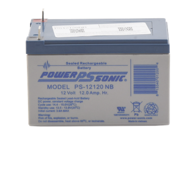 Batería 12V Recargable, 12AH, Para Respaldo, Tecnologías AGM/VRLA, 5 Años Vida Útil, Terminales tipo NB, Reconocida UL , Sin Mantenimiento, Sin Derrames