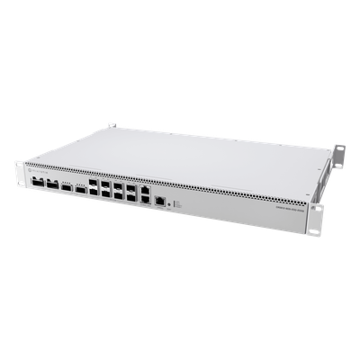 Switch de Red MikroTik CRS812 DDQ / 400 Gbps / 8 Puertos SFP56 de 50G / 2 Puertos QSFP56 de 200G / 2 Puertos QSFP56-DD de 400G / RouterOS v7 / ARM Quad-Core 2 GHz / 4 GB RAM / Rackmount - Imagen 3