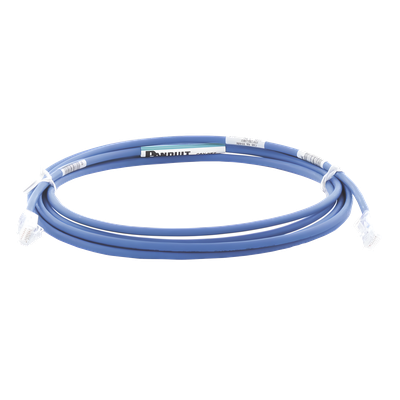 Cable de Parcheo UTP Cat6A, CM/LSZH, Diámetro Reducido (28AWG), Color Azul, 3.05 Metros (10 Pies) - Imagen 3