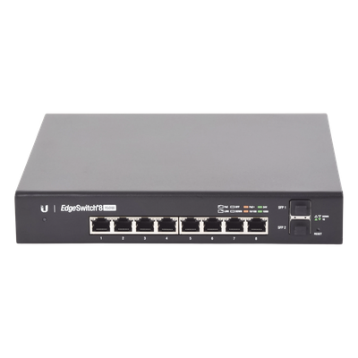 Switch EdgeMAX Administrable de 8 Puertos Gigabit con PoE+/PoE Pasivo 24V + 2 Puertos SFP, 150 W - Imagen 3