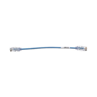 Cable de Parcheo TX6, UTP Cat6, Diámetro Reducido (28AWG), Color Azul, 20.2 cm (8 Pulgadas) - Imagen 3